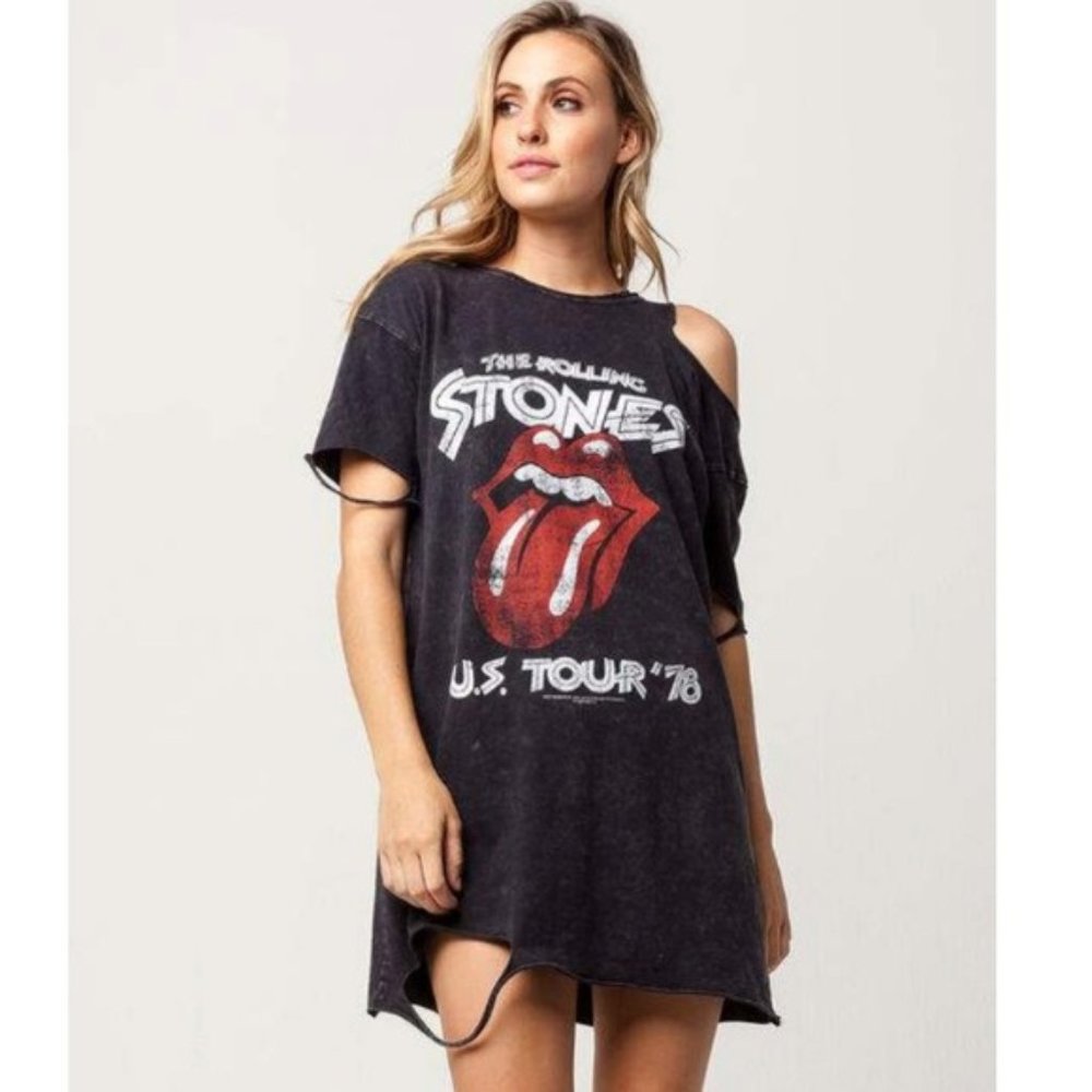 Bravado Rolling Stones T-shirt Dress Sz L